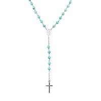Collana Amen Donna Rosari in Argento Turchese CROBA4P - CROBA4P